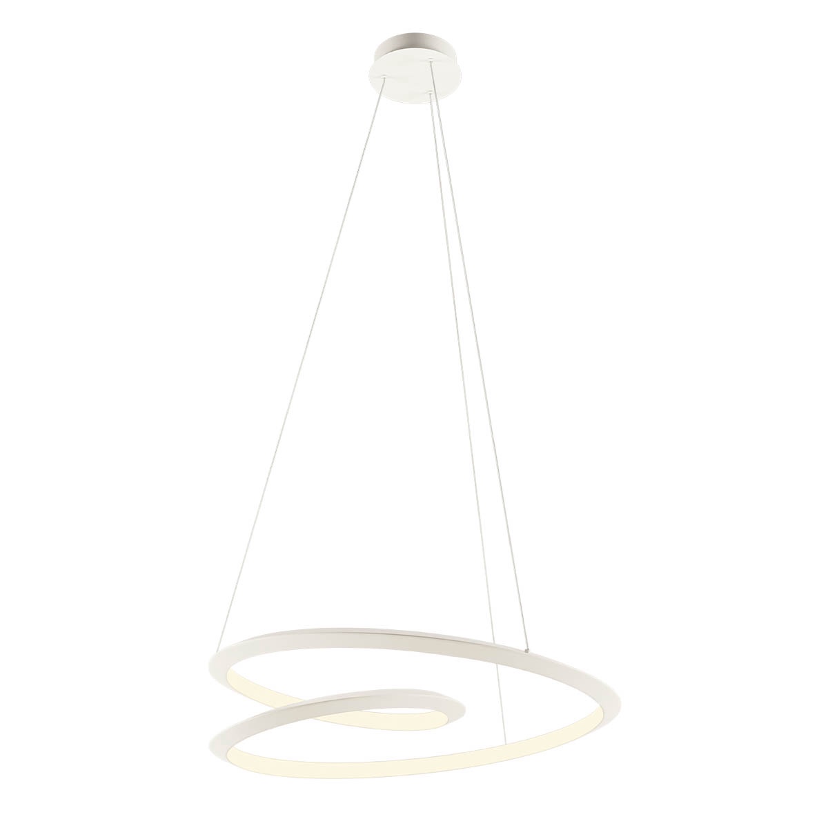 Lustra Redo Storm,alb mat, led CCT 3000/4000/6000K, 60W, 7328 lm, D.80 cm, Dimabila 3 trepte, 01-3376