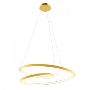 Lustra Redo Storm, auriu mat, led CCT 3000/4000/6000K, 72W, 9072 lm, D.100 cm, Dimabila 3 trepte, 01-3380
