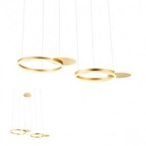 LUSTRĂ REDO SIGUA RD LED 99W, 3000K Mat gold, Dimabila in 3 trepte, 01-2606