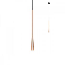 ITO SUSPENSIE REDO LED H.400 7W 3000K ROSE GOLD, 01-2352