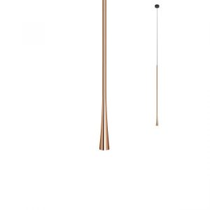ITO SUSPENSIE REDO LED H.800 7W 3000K ROSE GOLD, 01-2356