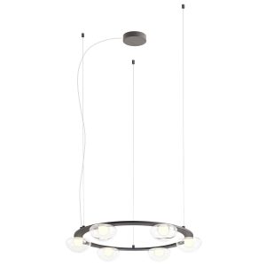 Lustra Redo Sinclair, negru mat, D. 65cm, led 37,2W, 3000K, 4542 lm, CRI93, 01-3248