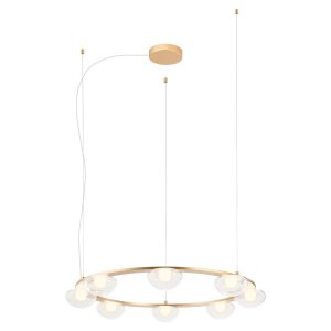 Lustra Redo Sinclair, auriu mat, D. 80cm, led 49,6W, 3000K, 5575 lm, CRI93, 01-3249