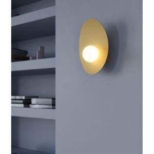 Aplica Redo Cody, auriu mat/ negru mat, LED, 11W, 655 lumeni, alb cald 3000K, 01-3287