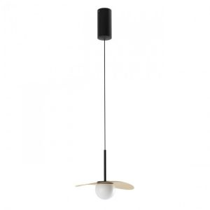 Suspensie Redo Cody, auriu mat/negru mat, LED, 11W, 655 lumeni, alb cald 3000K, 01-3308