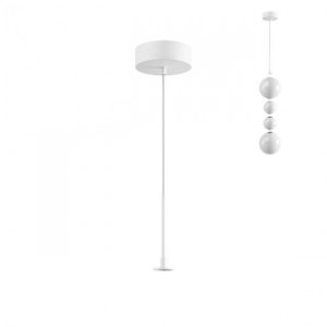 Kit suspensie montaj aparent Bilia, alb mat, SKBS01SWH