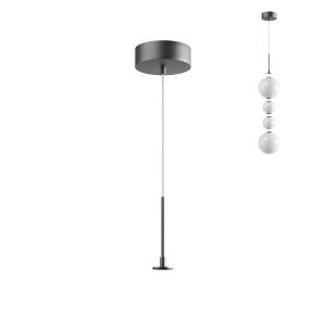 Kit suspensie montaj aparent Bilia, negru mat, SKBS01SBK