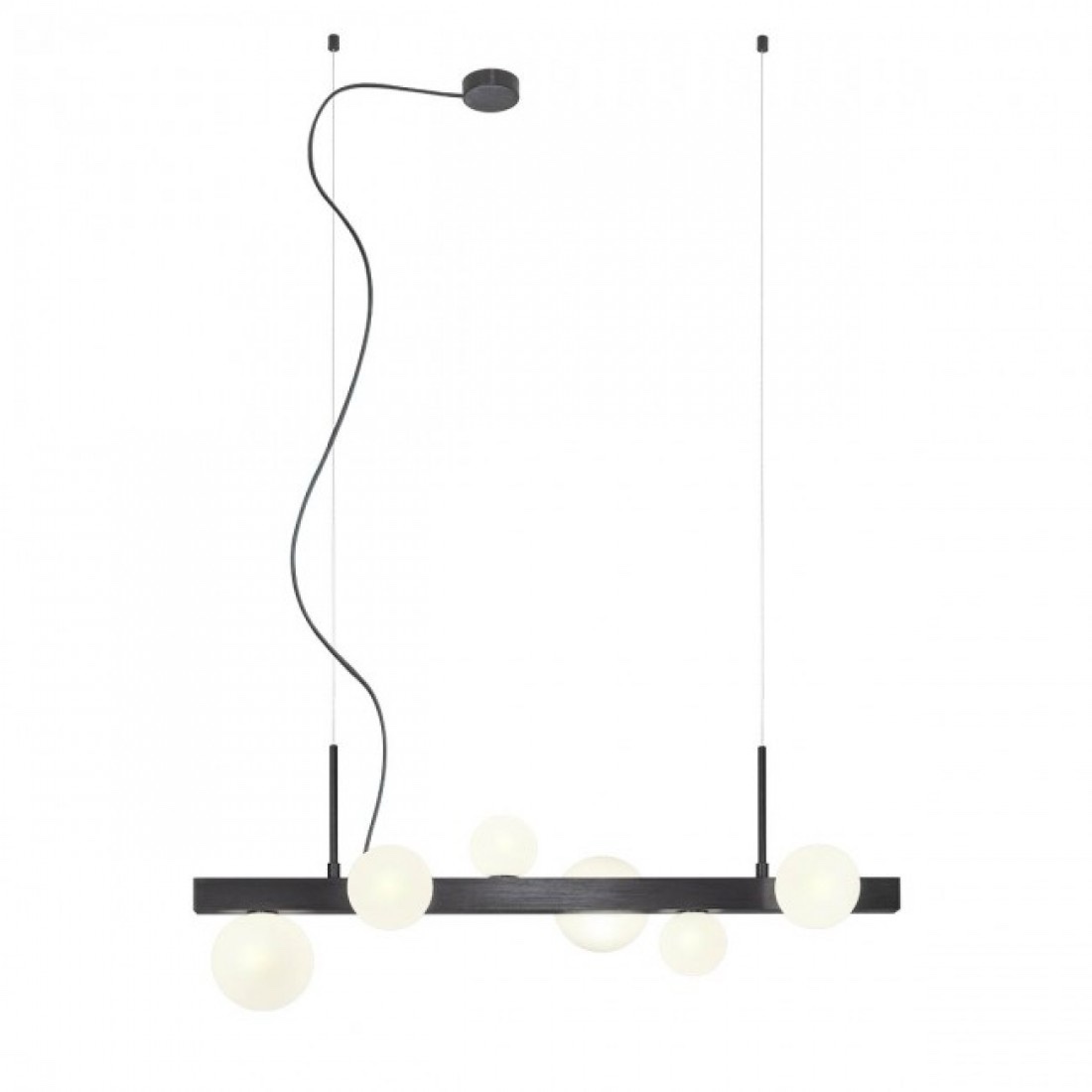 GOJI SUSPENSIE REDO 6X 28W G9 NEGRU MAT, 01-2375