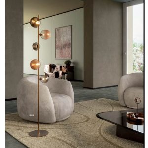 ROY LAMPADAR 5X10W G9 MATT BRASS/GOLD+COFFEE, 01-2785