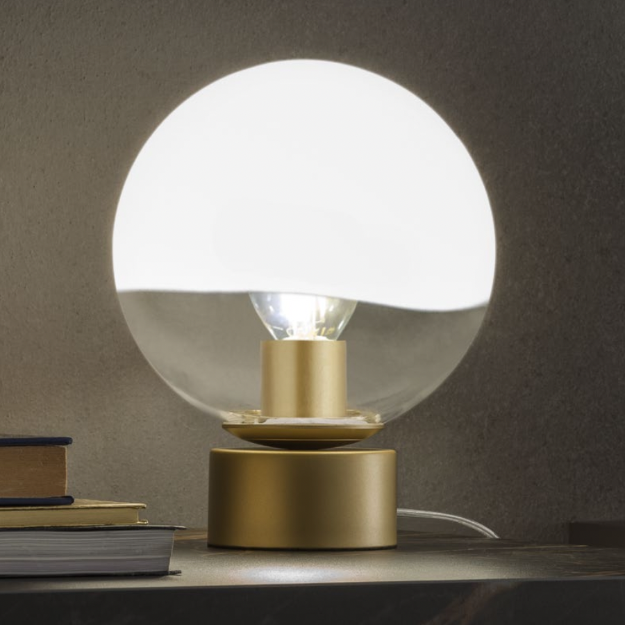 BERRY VEIOZA 1X42W E27 D200 GOLD/WHITE, 01-2280