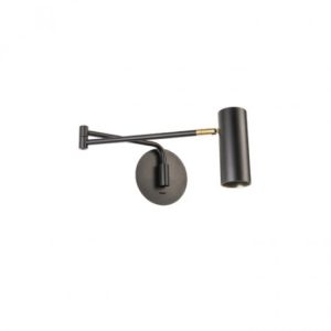 PIVOT APLICA 1xGU10 NEGRU MAT, REDO, 01-2369