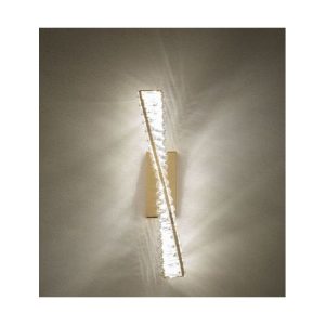 Aplica Incanti Oblige , aurie cu cristale, LED 17W, CCT 3000K/4000K/6000K, dimabila în 3 pași, H.500, IOB W 11