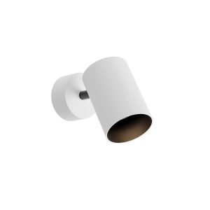 Aplica moderna Corinth, alba, interior negru, dispersor orientabil, GU10/7W, 01-3425 Redo