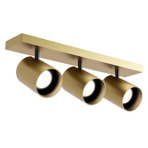 Aplica/Plafoniera orientabila Redo Corinth 01-3444,  Auriu mat, 3 X GU10