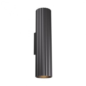Aplica Redo Delphi, negru mat, 2XGU10, H.30 cm, 01-3397