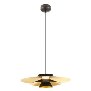 LUSTRĂ FARGO LED 16.5W D500 MATT BLACK/MATT GOLD INSIDE,REDO, 01-3001