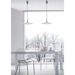 Suspensie Redo Kai, alb mat, LED, 16W, 1150 lumeni, alb clad 3000K, D.40 cm, 01-3034