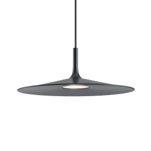 Suspensie Redo Kai, negru mat, LED, 25W, 1950 lumeni, alb clad 3000K, D.55 cm, 01-3043