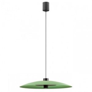 Suspensie Redo Lars, verde, LED, 10W+14W, 1310 lumeni, alb cald 3000K, D.60 cm, 01-3019