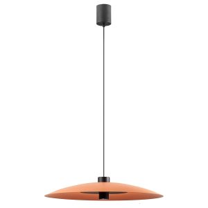 Suspensie Redo Lars, teracota mat, LED, 10W+14W, 1310 lumeni, alb cald 3000K, D.60 cm, 01-3020