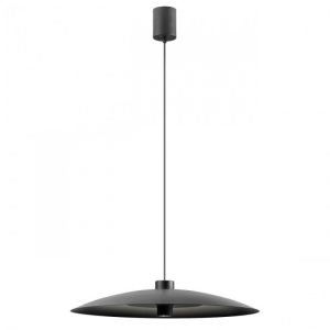 Suspensie Redo Lars, negru mat, LED, 10W+14W, 1310 lumeni, alb cald 3000K, D.60 cm, 01-3021