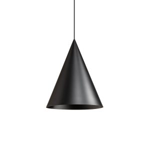 Suspensie Redo Konos, negru mat, 1XE27, D.35 cm, 01-3025