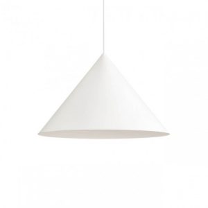 Suspensie Redo Konos, alb mat, 1XE27, D.55 cm, 01-3026