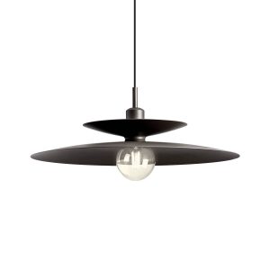 Suspensie Redo Gunnar, negru mat, 1XE27, D.50 cm, 01-3051