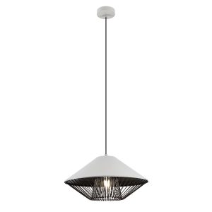 Suspensie Redo GRILL 1XE27 D396 MATT WHITE/BLACK, 01-3004