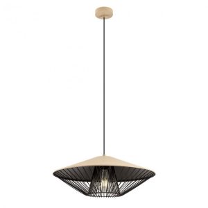 Lustră Redo GRILL 1XE27 D495 MATT GREY BEIGE/BLACK, 01-3011