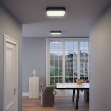 YOMO PLAFONIERA REDO LED 48W 3000K NEGRU MAT, 396X396, 01-2578