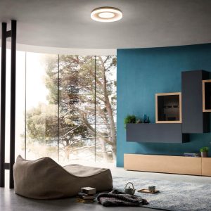 MAYA PLAFONIERA LED RD 75W 3000K MAT GOLD, D.60cm, 01-2004