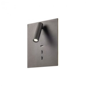 ZEN APLICA REDO LED 19W USB CHARGER  3000K Negru, 01-2998