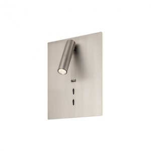 ZEN APLICA REDO LED 19W USB CHARGER 3000K Nichel satinat, 01-2997