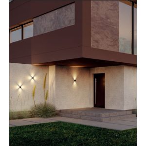 Aplica exterior Milestone, gri inchis, LED, 12W, 1046 lumeni, alb cald 3000K, IP54, 90500