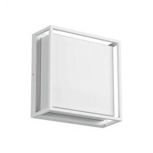 Plafoniera exterior Quadris, alb mat, LED, 20W, 1725 lumeni, alb cald 3000K, IP54, 90564