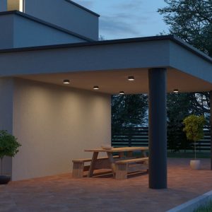 AKRON PLAFONIERA EXTERIOR, Gri închis, LED SMD 9W, IP54, 3000K, 90109