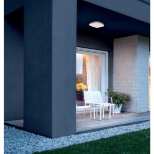 TWILL Plafoniera exterior alb mat, LED 20W, IP65 , 3000K, 9537