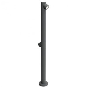 Stalp exterior Uboat,, gri inchis, LED, 12W, alb cald 3000K, 1080 LM, IP65, H.90 cm, 90546