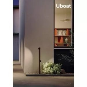 Stalp exterior Uboat,, maro inchis, LED, 12W, alb cald 3000K, 1080 LM, IP65, H.90 cm, 90547