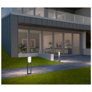 STÂLP EXTERIOR MIST GRI ÎNCHIS LED SMD 12W IP54, 3000K, H 700, 90245