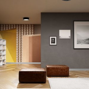 Plafoniera Redo Tapper, negru mat, 45W, 3000K, 01-1539