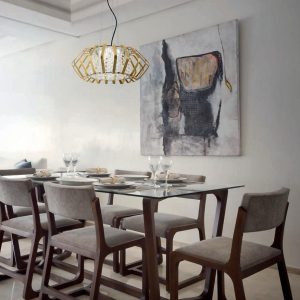 Lustra cristal Incanti Renee, Led 25W, 3000K, aurie, IRN P5 11