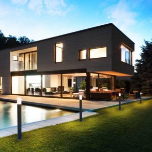 Stâlp exterior Redo CRAYON, Gri închis, H.800 E27 42W IP44, 9077