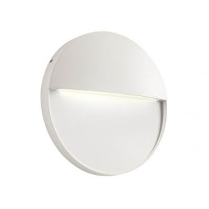 Aplica exterior Lander, alb mat, LED, 6W, 275 lumeni, alb cald 3000K, IP54, 90476