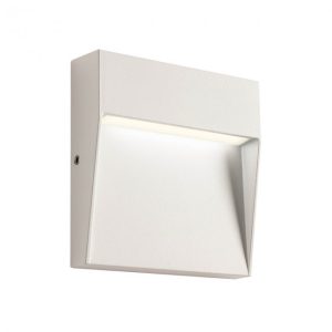 Aplica exterior Lander, alb mat, LED, 3W, 100 lumeni, alb cald 3000K, IP54, 90474