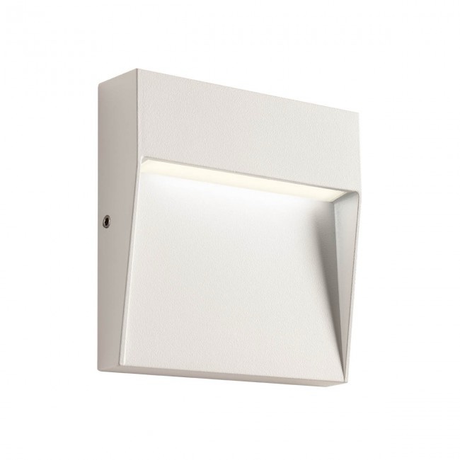 Aplica exterior Lander, alb mat, LED, 3W, 100 lumeni, alb cald 3000K, IP54, 90474