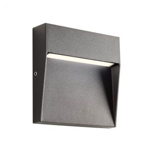 Aplica exterior Lander, gri închis, , LED, 3W, 100 lumeni, alb cald 3000K, IP54, 90475