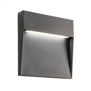 Aplica exterior Lander, gri închis, LED, 6W, 270 lumeni, alb cald 3000K, IP54, 90479