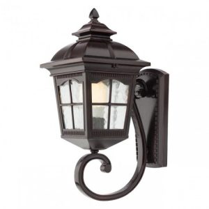 YORK APLICA EXTERIOR REDO E27 1X70W IP44 Negru antic cu patina maron, 9665